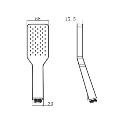 Creavit SH120 Kireç Kırıcılı El Duş Seti (Kare)
