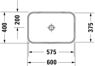 Duravit Çanak Lavabo 600x400 mm 2359600000