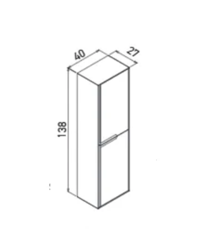 Orka Craft 40 cm Banyo Boy Dolabı Antrasit