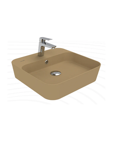 Creavit Loop Kare Çanak Lavabo Mat Cappucino LP046-00CM