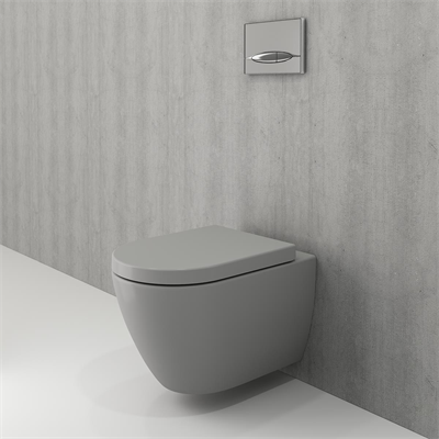 Bocchi Venezia Rimless Asma Klozet ve Kapağı Mat Gri 1295-006-0128