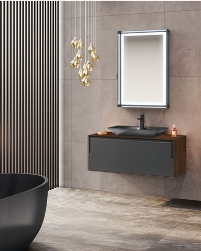 Orka Craft 120 cm Banyo Dolabı Takımı Antrasit