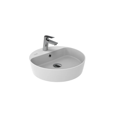 Creavit LP146 Loop 45cm Masa Üstü Çanak Lavabo Mat Beyaz
