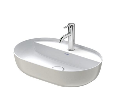 Duravit 0380602300 Luv DuraCeram® Beyaz / Gri Çanak Lavabo 60 cm
