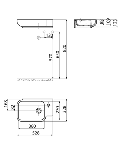 Creavit Dolap Uyumlu Lavabo 33X53 cm Beyaz TP027 