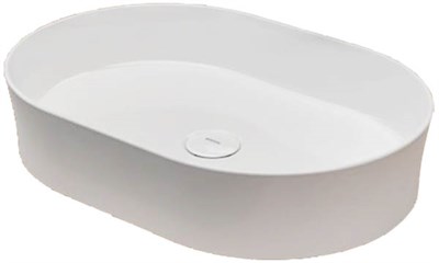 Bocchi Vessel Oval Lavabo 55x38 cm Parlak Beyaz 1521-001-0125