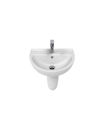 Creavit Yarım Ayak Oval Lavabo 40X50 cm Beyaz TP155