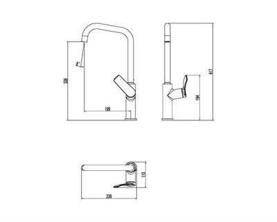 Creavit RT8500GR Ritmo Mutfak Bataryası Metalik Gri