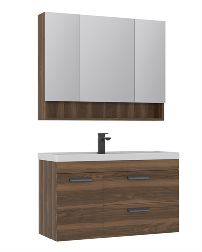 Orka Nova 100 CM Banyo Dolabı Takım Ceviz