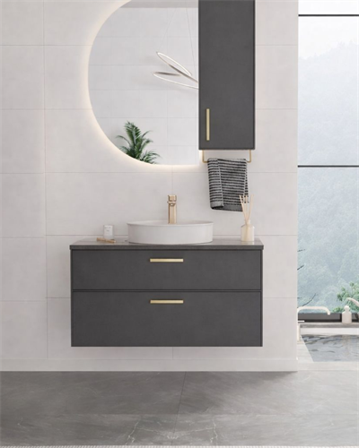 Orka Salerno 75 cm Banyo Dolabı Takımı Mat Antrasit