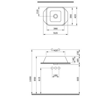 Bocchi Firenze Çanak Lavabo Mat Kaşmir 1005-011-0125