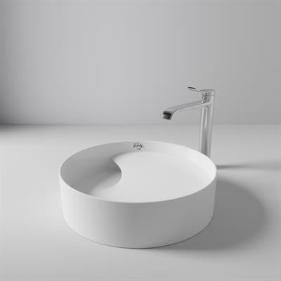Creavit RB141 Ruby Tezgah Üzeri Lavabo Ø40 cm İnci Mat Beyaz
