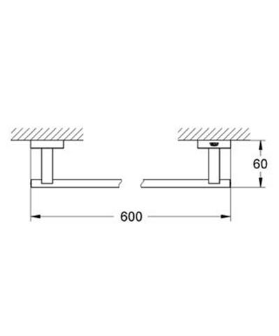 Essentials Cube Havluluk Krom