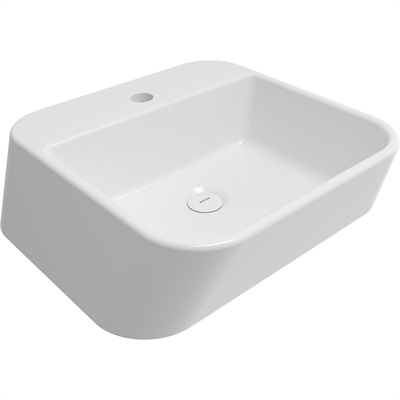 Bocchi Firenze Batarya Banklı Çanak Lavabo Mat Beyaz 1074-002-0126