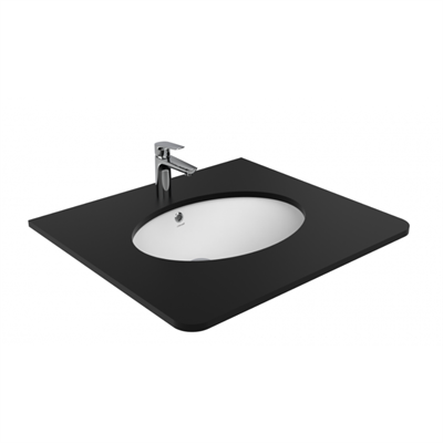 Creavit TP216 Tezgah Altı Oval Lavabo 37X51 cm Beyaz