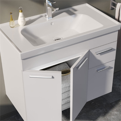 Orka Enez 55 cm Banyo Dolabı Takım Beyaz