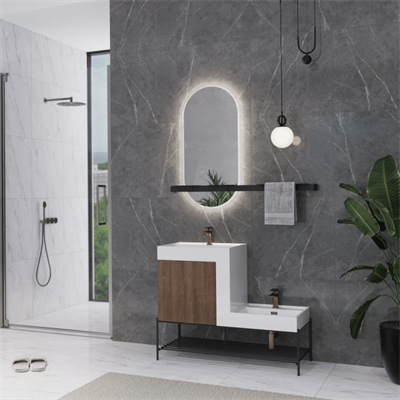 Kobos Up-Down Z Lavabo 100 cm Lavabo Dolabı Seti 