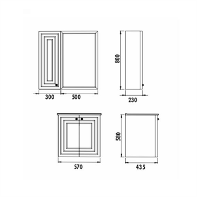Creavit Kayra Mat Beyaz Lavabo Dolabı Takımı Çekmeceli 60 CM