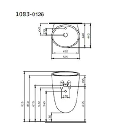 Bocchi Venezia Asma Monoblok Lavabo Mat Beyaz 1083-002-0126
