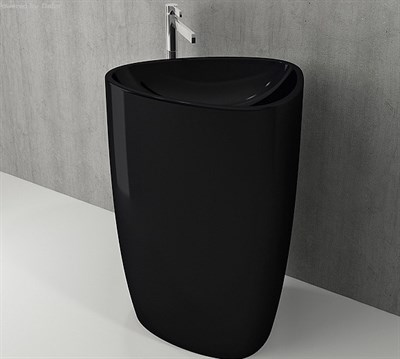 Bocchi 1075-005-0125 Etna Monoblok Lavabo Parlak Siyah