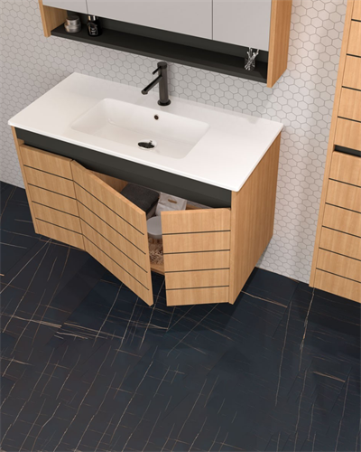 Orka Ricato 100 CM Banyo Dolabı Takım Morgana Kiraz