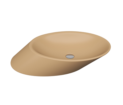 Bocchi 1013-011-0125 Vessel Yatay Çanak Lavabo 72 cm Mat Kaşmir