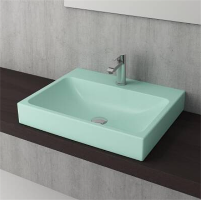 Bocchi 1077-033-0126 Scala Tezgah Üstü Lavabo 60 cm Mat Mint Yeşil 
