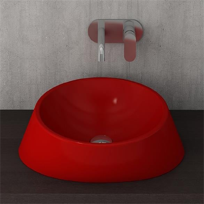 Bocchi Venezia Çanak Lavabo Kırmızı 56 cm 1010-019-0125