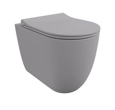 Bocchi 1528-006-0128 Venezia Rimless Tek Klozet ve Kapağı Mat Gri
