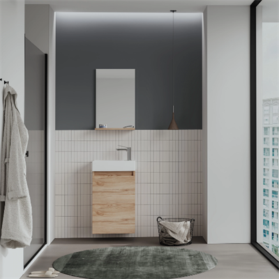 Orka Conza 45 CM Banyo Dolabı Takımı Açık Meşe
