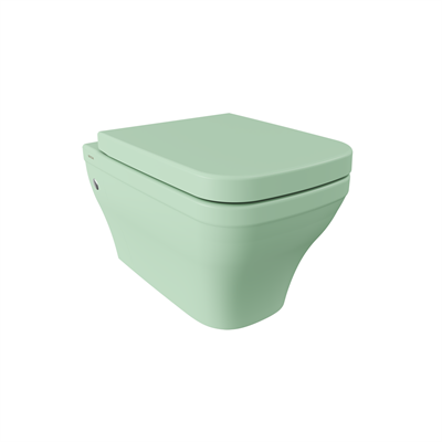 Bocchi 1304-033-0128 Firenze Rimless Asma Klozet ve Kapağı Mat Mint Yeşil