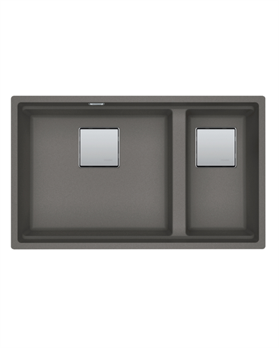 Franke Kubus 2 KNG 120 Tezgah Altı Evye Stone Grey