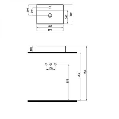 Newarc 5005 Smart Batarya Delikli Lavabo