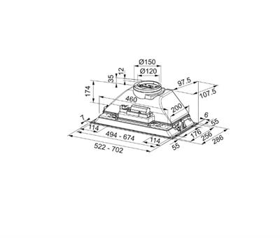 Franke Ankastre Box FBI 705 BK Mat Siyah