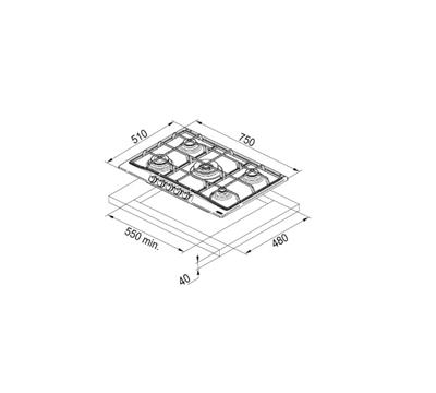 Franke Classicline FCH 755 4G TC N PW C Krem Ocak 106.0271.759