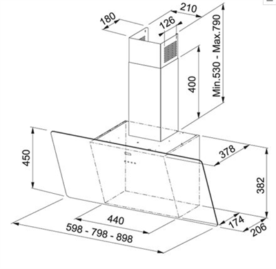 FRANKE Glass Linear Vertical FPJ 915 V WH/SS White Glass