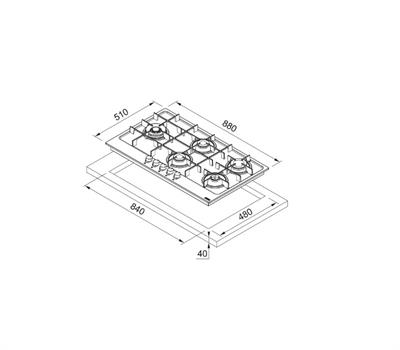 Franke Maris FHMA 905 4G DCL XS C İnox Ocak
