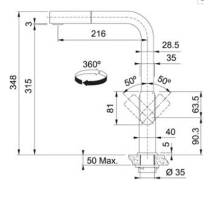 FRANKE MYTHOS DOCCİA MUTFAK BATARYASI 115.0547.853
