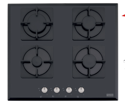 FRANKE NEW SQUARE BLACK GLASS OCAK FHNS 604 4G BK C