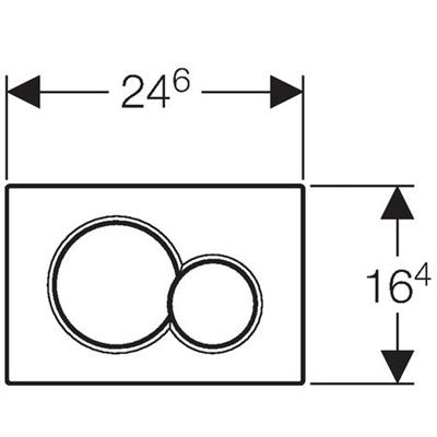 GEBERİT Kumanda Kapağı Sigma 01 (Beyaz)