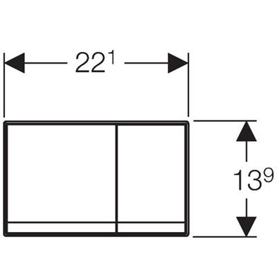 GEBERİT Kumanda Kapağı Sigma60 (Krom)