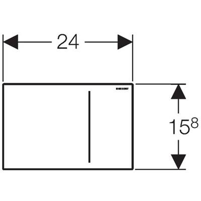 GEBERİT Kumanda Kapağı Sigma70 8 cm Gömme Rezervuar (Toprak Cam)