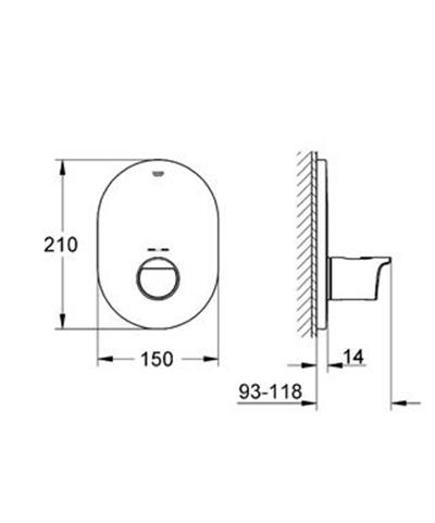 Grohtherm 2000 NEW Merkezi Termostatik Kumanda Krom