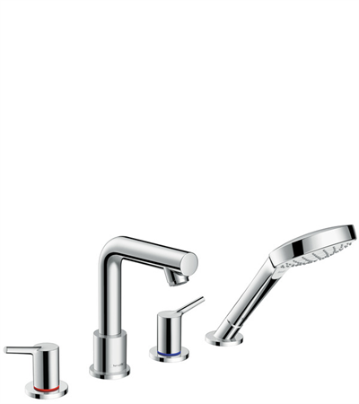 Hangrohe Talis 4-Delikli Küvet Kenarı Banyo Bataryası