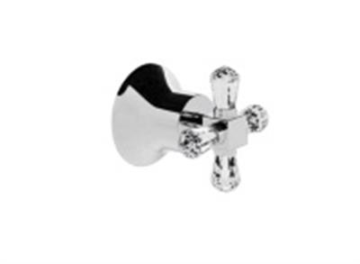 Juno Crystals from Swarovski Ankastre stop valf (sıva üstü grubu) krom