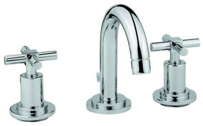 Juno Lavabo bataryası (3 delikli lavabolar için-sifon kumandalı) krom