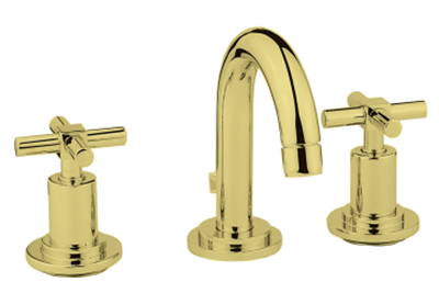 Juno Lavabo bataryası (3 delikli lavabolar için-sifon kumandalı) altın