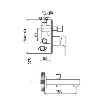 NEWARC AQUA ANKASTRE BANYO BATARYASI