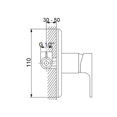 NEWARC AQUA ANKASTRE DUŞ BATARYASI