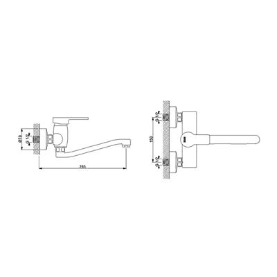 NEWARC DOMİNO APLİKE EVYE BATARYASI